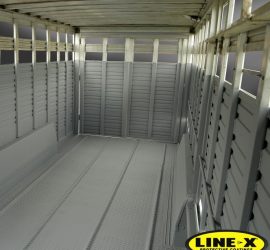 Horse Trailer with LINE-X interior