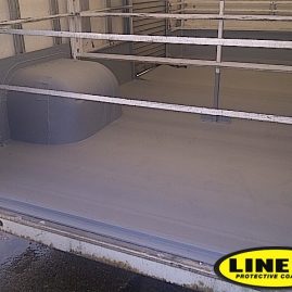 Hygiene van with LINE-X spray-on van lining