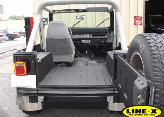 Jeep Wrangler with LINE-X load liner