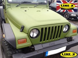 Jeep with full LINE-X body