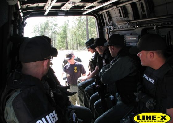 LC SWAT Van with LINE-X interior