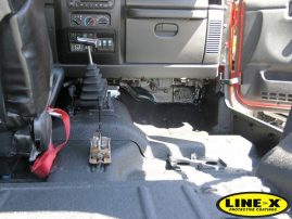 LINE-X interior 4x4