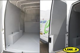 Medequip interior LINE-X van lining