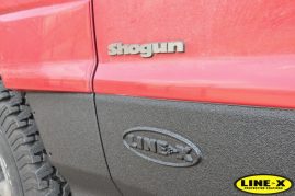 Mitsubishi Shogan LINE-X protection