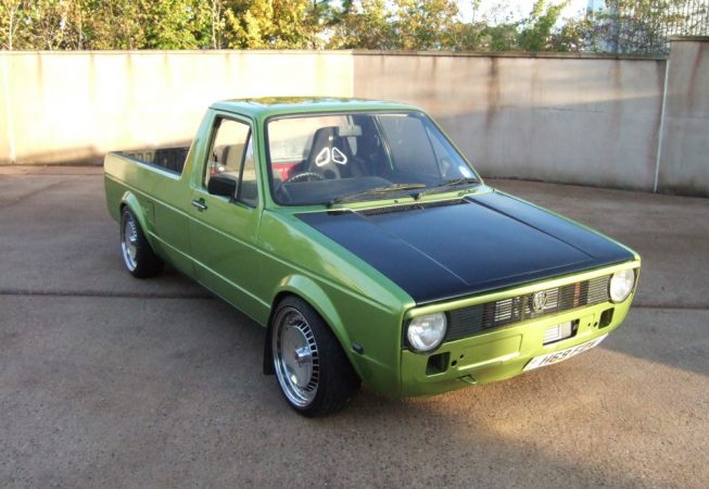 VW Caddy Pickup after LINE-X application