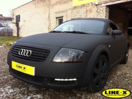 audi tt fully coated with LINE-X