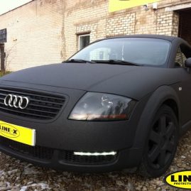 audi tt fully coated with LINE-X