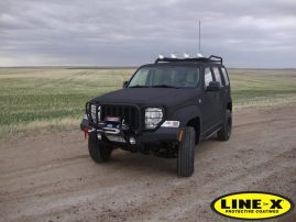 jeep fully coated with LINE-X