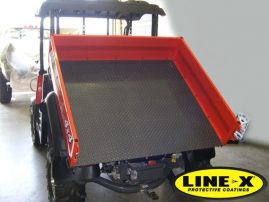 quad load bed protected with LINE-X