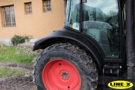 tractor wheel arch protected with LINE-X